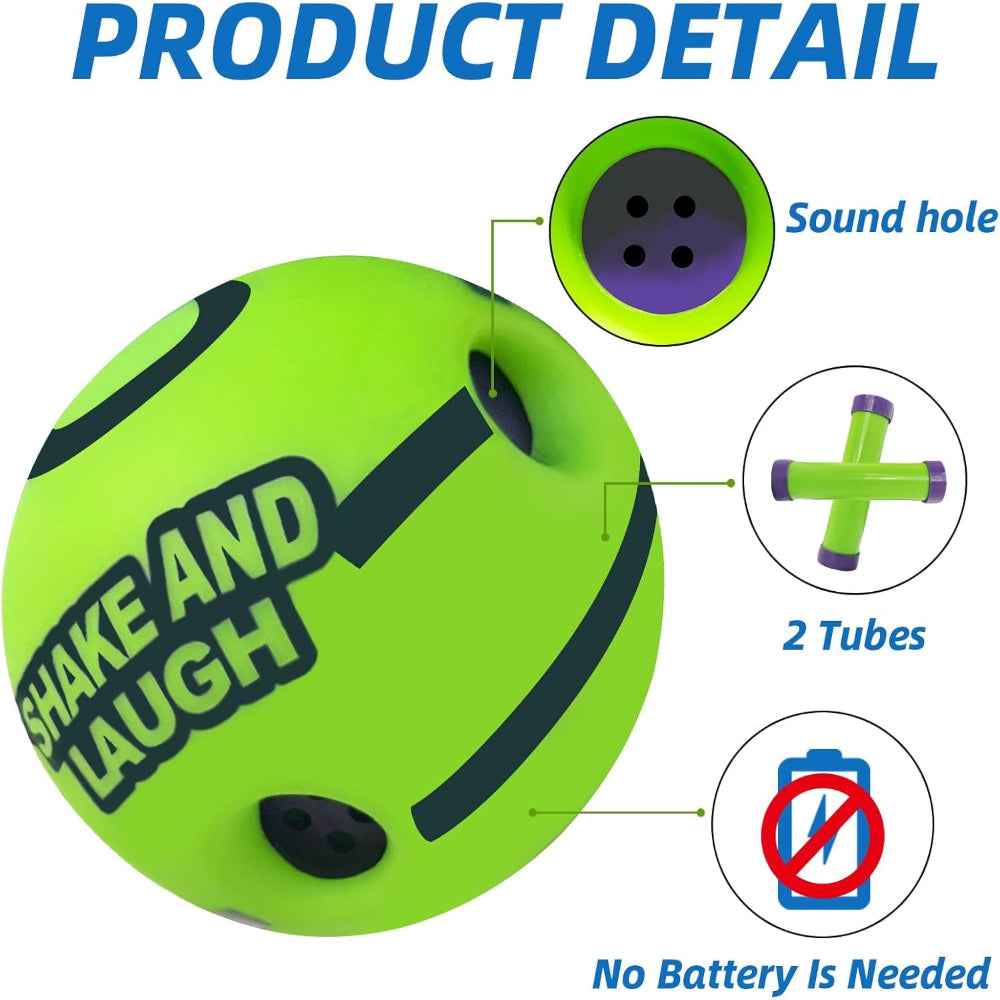 Dog Toys Ball, Interactive Dog Ball, Shaking with Gibbering Sound, for Training & Herding, M, 3.46 in (8.8 Cm)